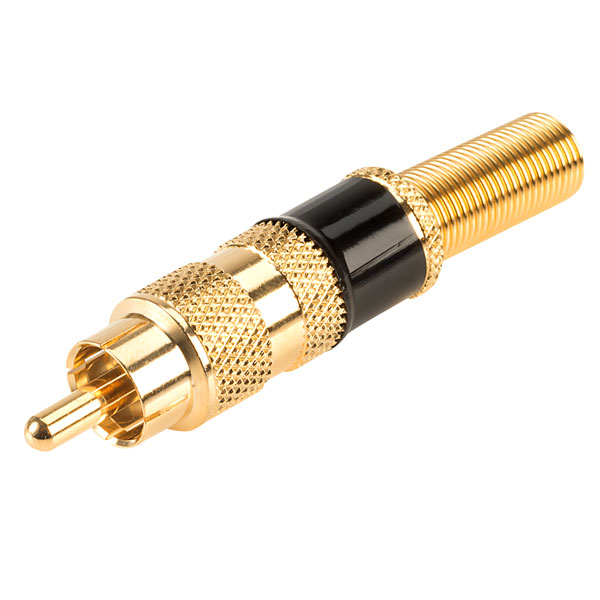Image of TruConnect Black Gold Plated Phono Plug