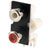 RVFM Red and White Nickel Twin Phono Socket