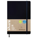 Notebook 4-0014001 Blank Black 192 sheets A5 Paper Pads & Labels