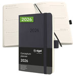 Sigel C2623 Conceptum Week planner Softcover A6 Black 176 pages 1 pc