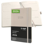 Sigel C2630 Conceptum Week planner 2026 Softcover A5 Taupe 192 pages 1 pc