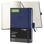 Sigel C2663 Conceptum Week planner 2026 A6 Hardcover Dark blue 176 pages