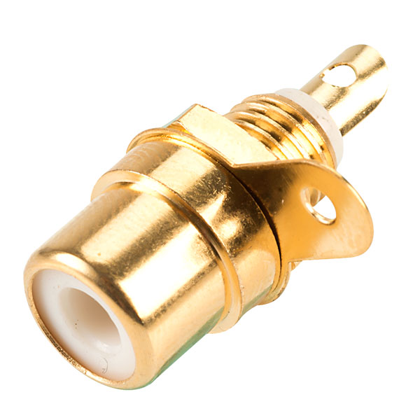Image of RVFM White Gold Plated Phono Socket