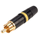 REAN NYS373-4 Gold Plated Phono Plug Yellow