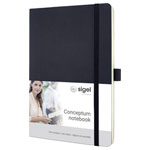 Sigel CO309 CONCEPTUM Notebook Dotted Black 97 Sheets A5 Paper Pads Labels