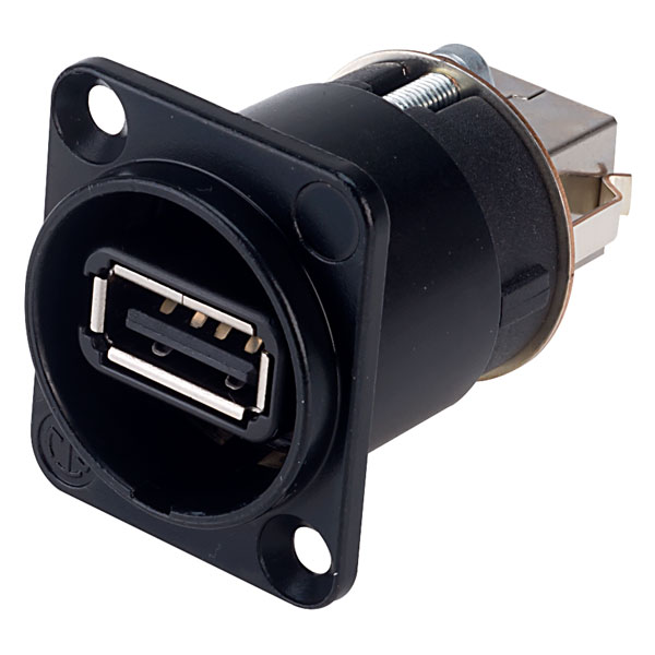 Neutrik NAUSB-W-B Reversible USB Changer Black A – B