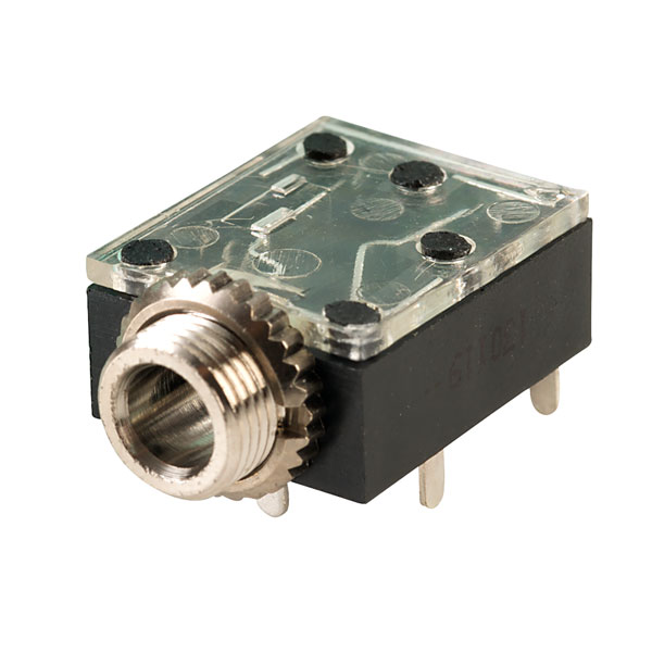 Image of Switchcraft 35Right AngledPC4BH3 Horizontal 3.5mm Stereo Socket