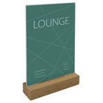 Sigel TA254 Desk display board A5 Glassy Wood  1 pc