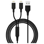 Smrter SMRTER_HYDRA_DUO_L_BK USB Cable Assemblies Black Long Length USB Cable