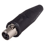 REAN RT4FC-B-W Tiny XLR 4 Pin Cable Connector Female