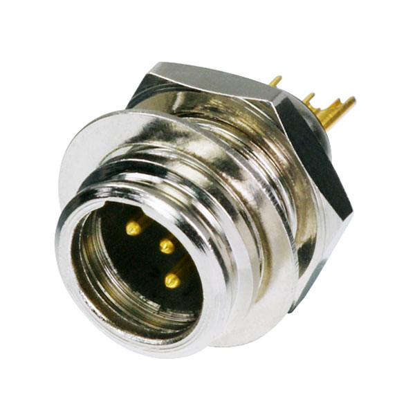 REAN RT4MP Tiny XLR 4 Pole Chassis Connector Male