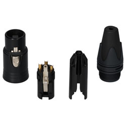 NEUTRIK NC3FXX-B XLRコネクタ 10個セット Neutrik NC3FXX-B Female XLR Connector Black w/Gold Contacts