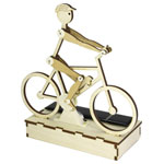 Sol Expert 50040 solar-powered cyclist model green plastic energy-efficient