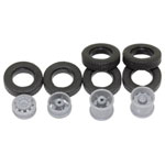 Sol Expert 96454 Model HGV tyres 12.3 mm diameter 10 pieces black rubber