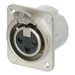 Neutrik 3 Pole NC3FD-LX-M3 Panel Socket