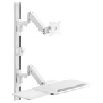 SpeaKa Professional SP-11945984 Monitor wall mount white adjustable 43in max
