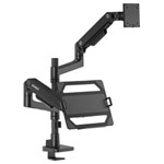 SpeaKa SP-12358880 SP-MM-1000 Monitor Base Black 17"-49" Height-Adjustable