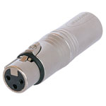 Neutrik NA3FM XLR Male-Female Extension Adaptor