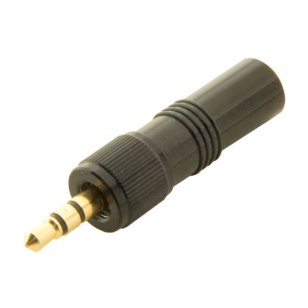 Image of TruConnect 3.5mm Gold Plated Stereo Jack Plug with Threaded Locking