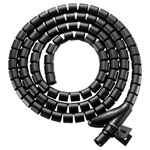 SpeaKa Professional SP-13402968 Spiral cable wrap Black PE 20mm x 1m