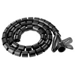 SpeaKa Professional SP-13402972 Spiral cable wrap Black PE 25mm x 1m