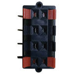 TruComponents 202625 Audio jack Socket, horizontal,Pins:8 Black