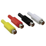 TruComponents 202699 RCA connector Socket, straight,Pins:2 White