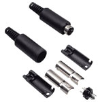 TruComponents 202703 Mini DIN connector Plug, straight,Pins:8
