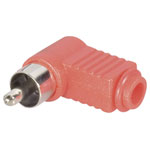 TruComponents 202723 RCA connector Plug, right angle,Pins:2 Red