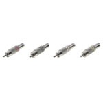 TruComponents 202759 RCA connector Plug, Red/Black/Yellow/White 4 pc(s)