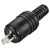 TruComponents 202763 Audio jack Plug, straight,Pins:2