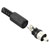 TRUCOMPONENTS 202765 RCA connector Plug, straight Black