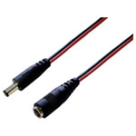 TruComponents 202804 Low power extension cable - Socket 5.5mm 2.1mm 2.5mm 3.0m