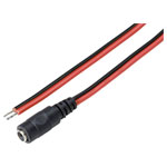 TruComponents 202889 Low power cable Socket - Open ends 5.5mm 2.1mm 2.00m