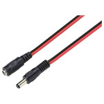 TruComponents 202892 Low power cable - Socket 5.5mm 2.1mm 3.00m