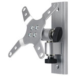 SpeaKa Professional SP-6444404 Monitor wall mount silver tiltable swivelling