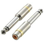 SpeaKa Professional SP-6672048 Audio Adapter Silver Jack 6.35 mm to RCA Socket