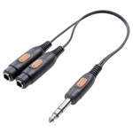 SpeaKa Professional SP-7869836 Jack Audio Y adapter 6.35mm black