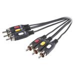 SpeaKa Professional SP-7869864 Audio & Visual Cables Black 1.5m Durable