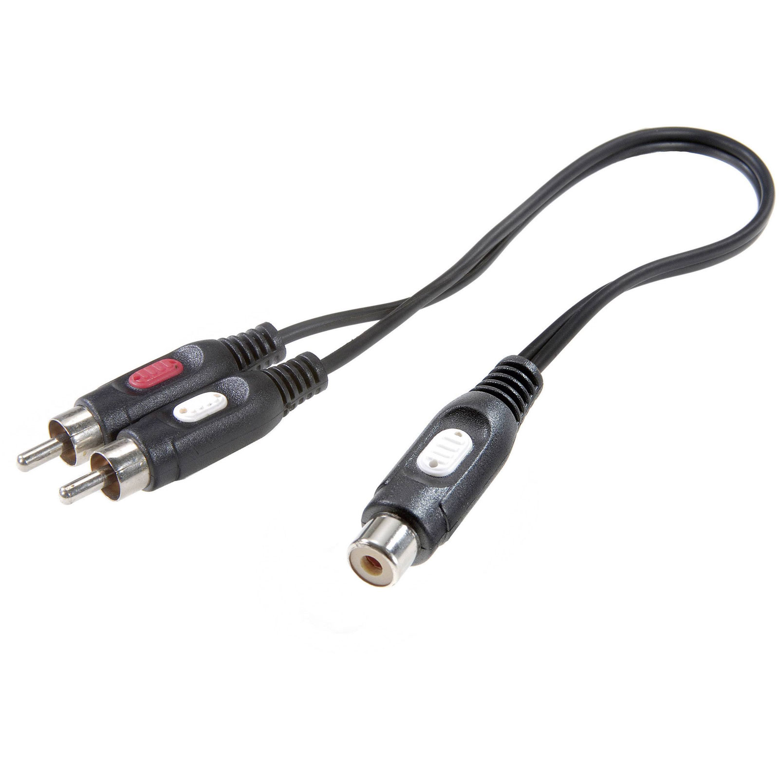 SpeaKa Professional Adattatore A Y DIN 5 Poli – 2 Prese RCA (rosso/bianco) Con Terminale Di Massa