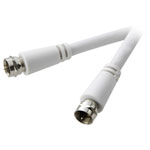 SpeaKa Professional SP-7870004 SAT Cable White 3.00 m 90 dB 1xF plug-1xF plug
