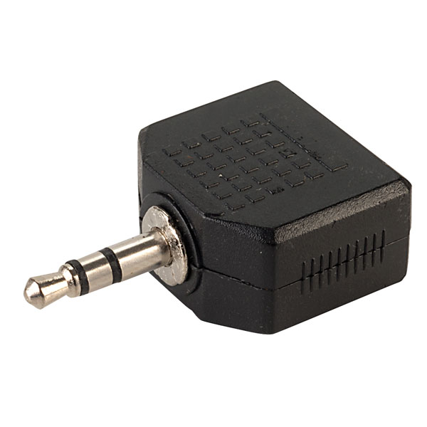 Image of TruConnect 3.5mm Stereo Plug to 2x 3.5mm Stereo Socket