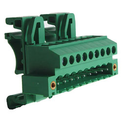 Camblock Plus CTBPD96VJ/9FL 5.08mm DIN Rail Mount Vertical Male Flan T/Block 9p