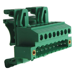 Camblock Plus CTBPD96VJ/8FL 5.08mm DIN Rail Mount Vertical Male Flan T/Block 8p