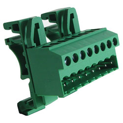 Camblock Plus CTBPD96VJ/8 5.08mm DIN Rail Mount Vertical Male T/Block 8p