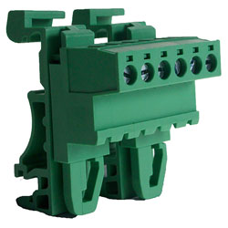 Camblock Plus CTBPD96HJ/6 5.08mm DIN Rail Mount Horizontal Male T/Block 6p