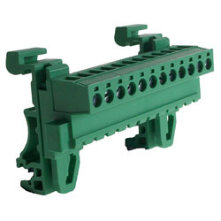 Camblock Plus CTBPD96HJ/12FL 5.08mm DIN Rail Horizontal Male Flanged T/Block 12p