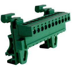 Camblock Plus CTBPD96HJ/11FL 5.08mm DIN Rail Horizontal Male Flanged T/Block 11p