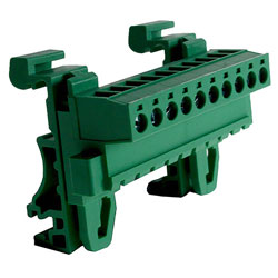 Camblock Plus CTBPD96HJ/10FL 5.08mm DIN Rail Horizontal Male Flanged T/Block 10p