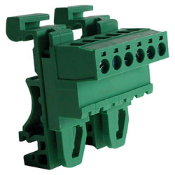 Camblock Plus CTBPD96HG/6 5mm DIN Rail Mount Horizontal Male T/Block 6p